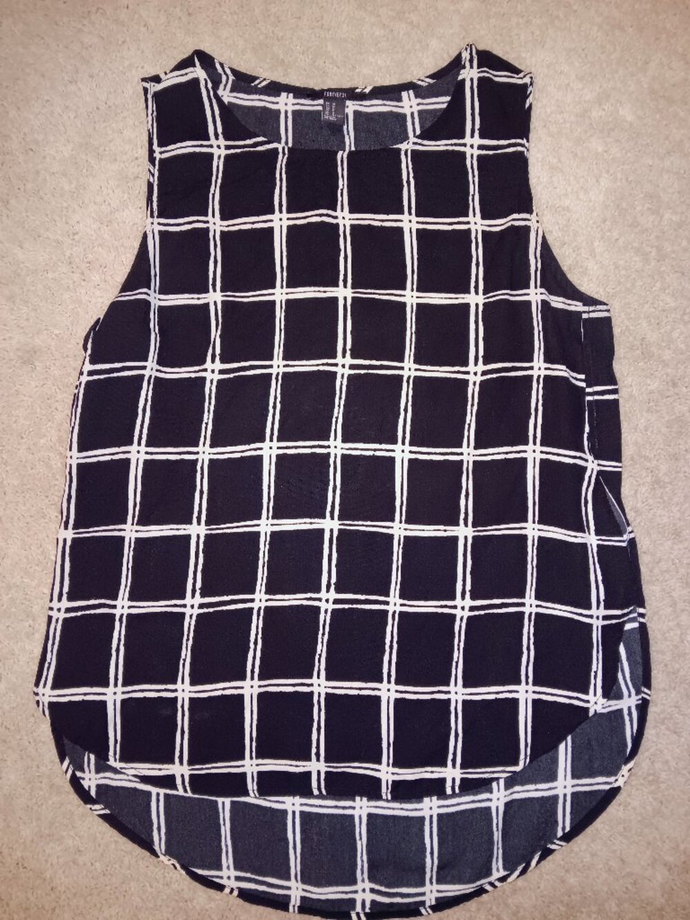 Forever 21 Black & White Tank Top